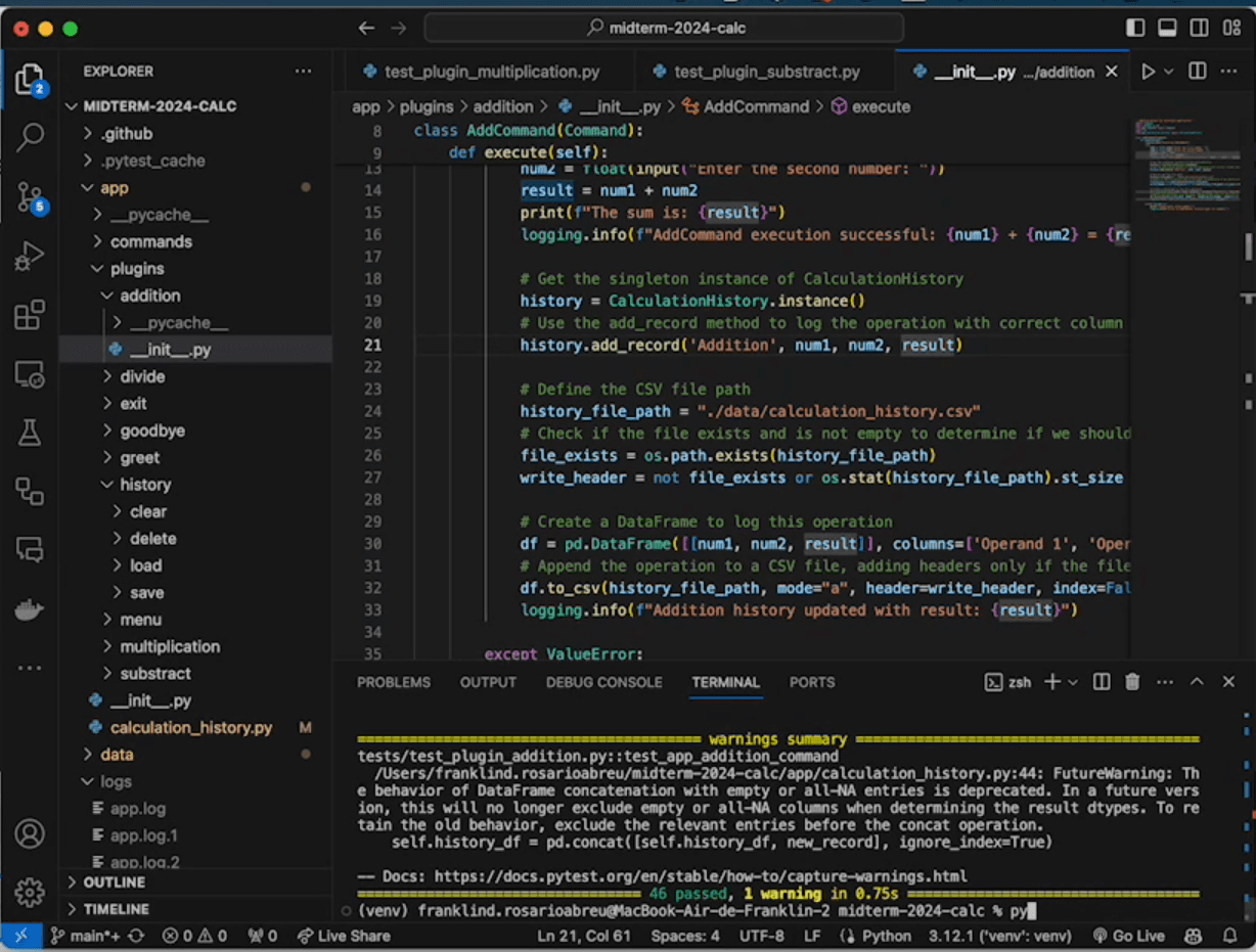 Advanced Python Calculator