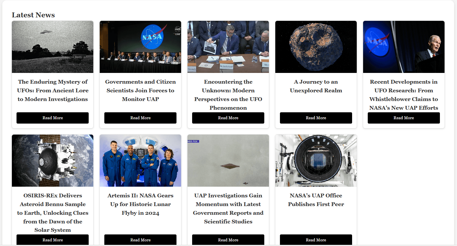 Cosmic Connect Homepage Frontend Prototype
